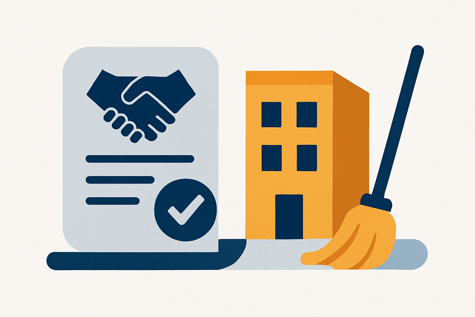 Contratto di appalto per le pulizie: cosa deve contenere