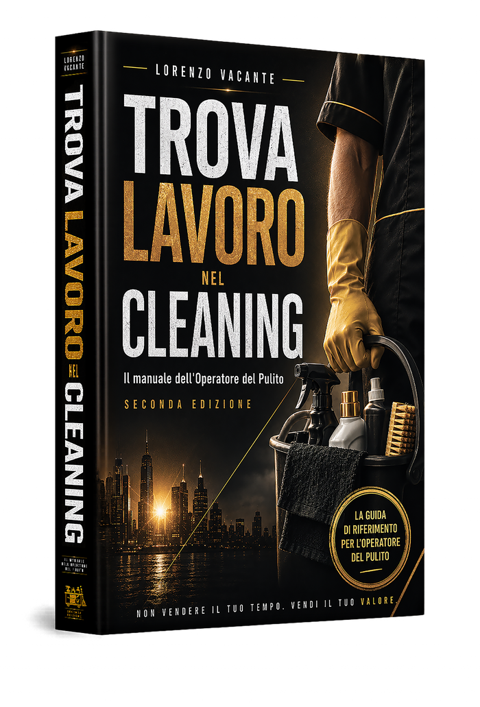 Copertina del libro «Trova lavoro nel Cleaning»